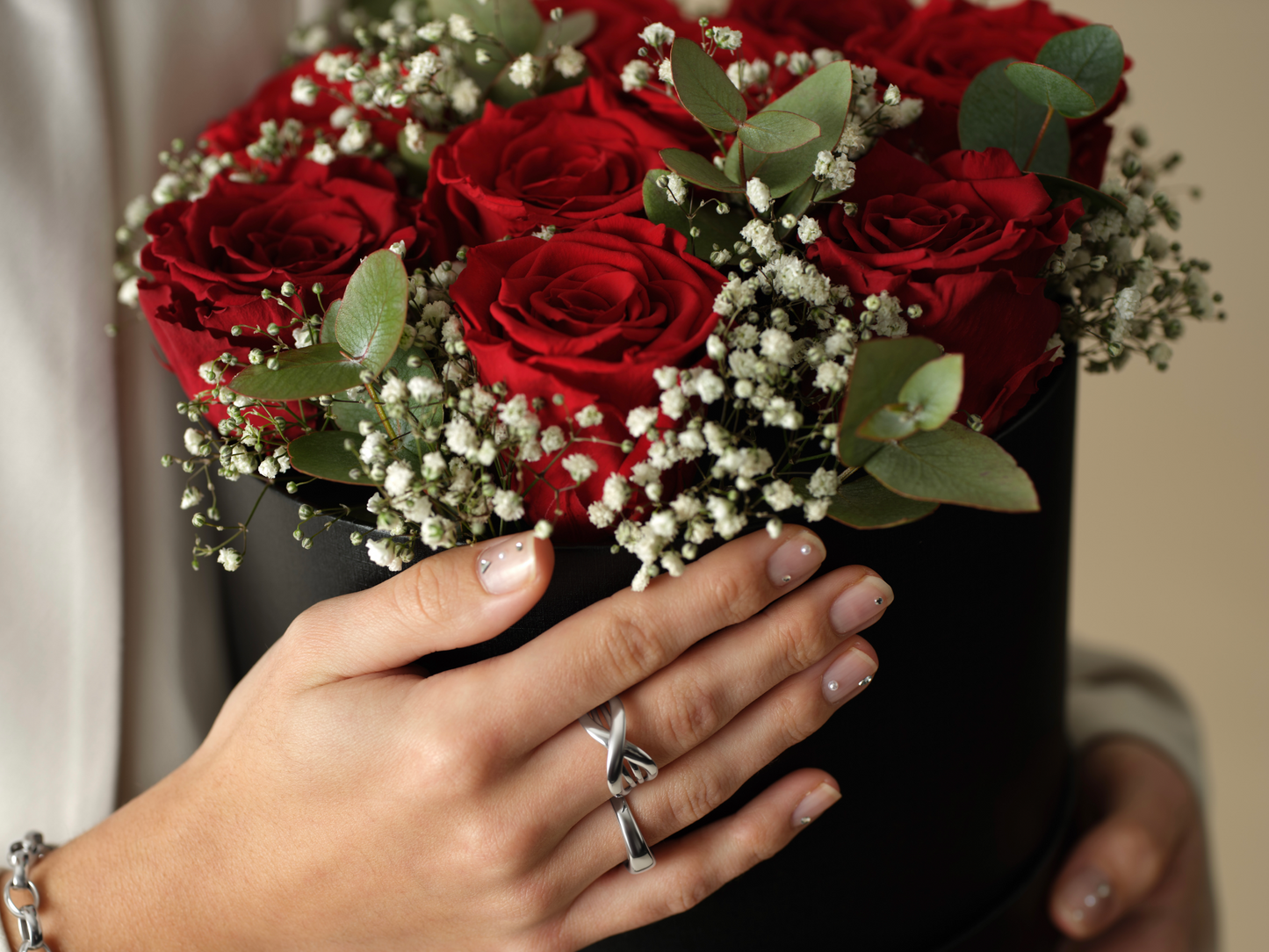 Rosenbox mit Infinity Rosen