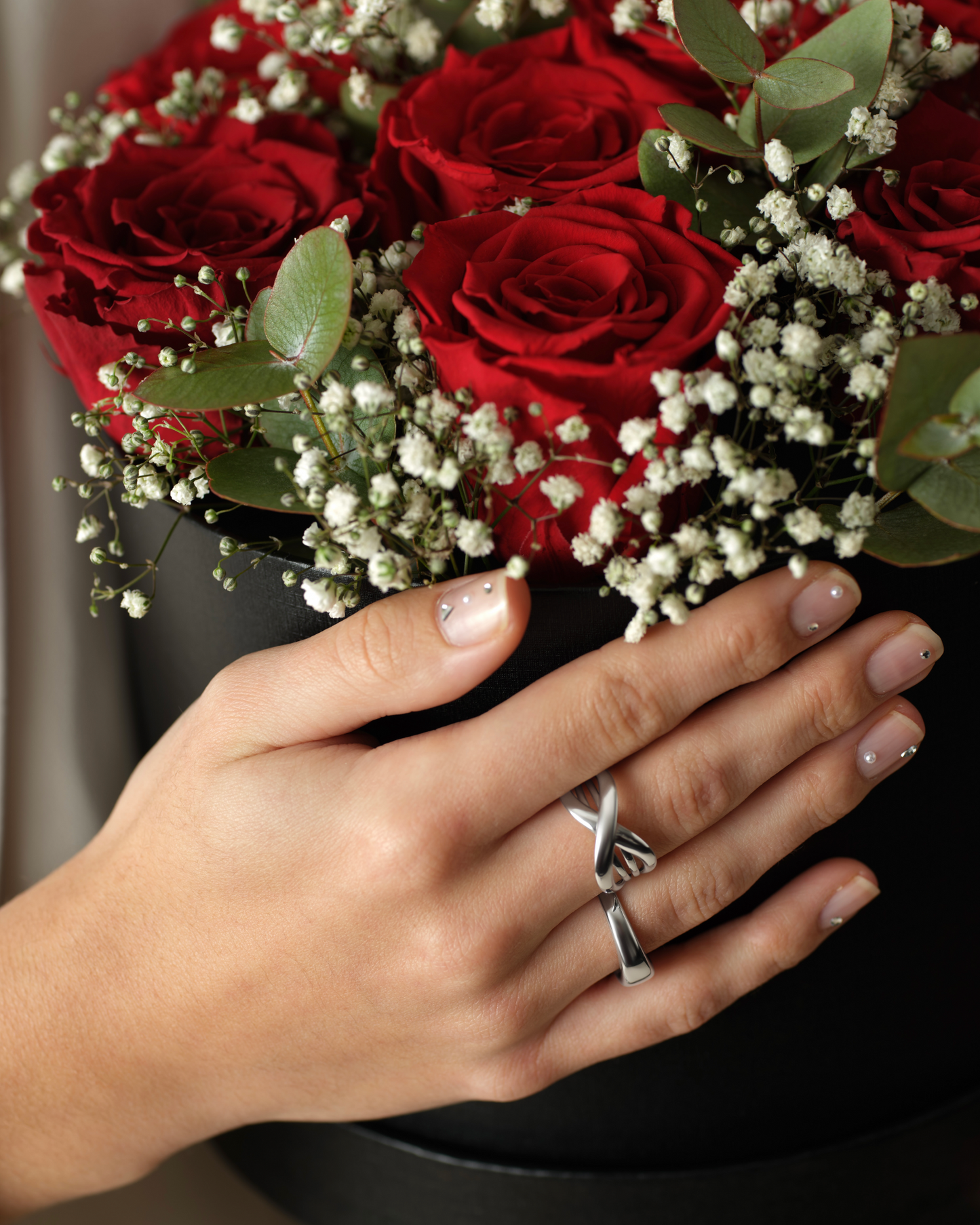 Rosenbox mit Infinity Rosen